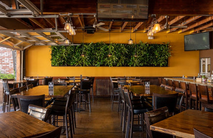 AMKO M2865 Metal Frame Full Upholstered Seat Restaurant Barstool