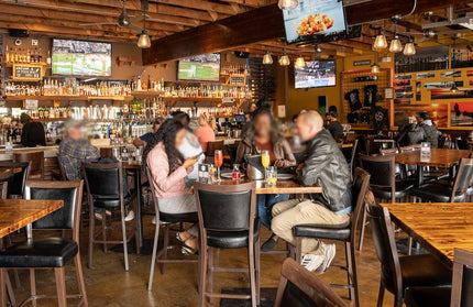 AMKO M2865 Metal Frame Full Upholstered Seat Restaurant Barstool