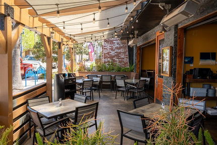 AMKO 538SB Black Gray Aluminum Commercial Grade Restaurant Chair