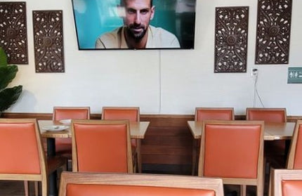 AMKO M955 Oak Commercial Grade Restaurant Chair