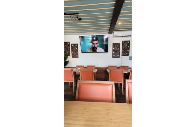 AMKO M955 Oak Commercial Grade Restaurant Chair