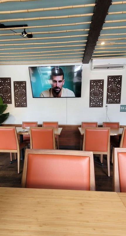 AMKO M955 Oak Commercial Grade Restaurant Chair