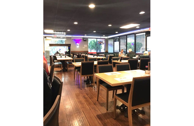 AMKO M955 Oak Commercial Grade Restaurant Chair