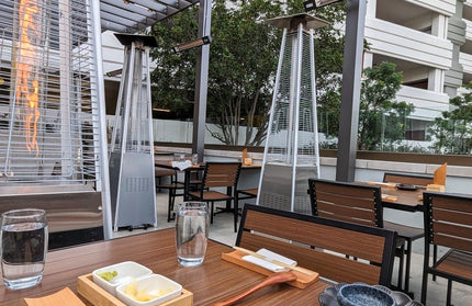 AMKO T75B Pecan Restaurant Patio Table Top