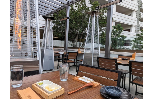 AMKO T75B Pecan Restaurant Patio Table Top