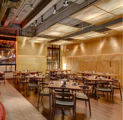 AMKO M5680A Walnut Commercial Grade Restaurant Chair