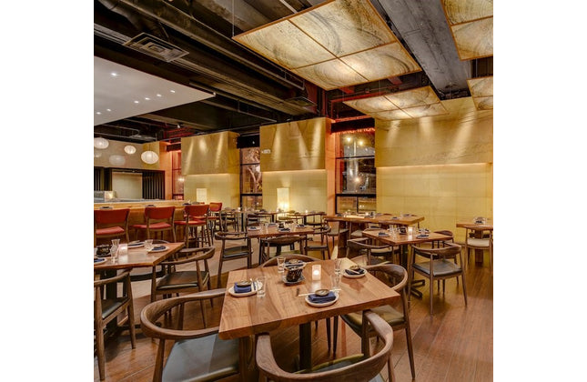 AMKO M5680A Walnut Commercial Grade Restaurant Chair