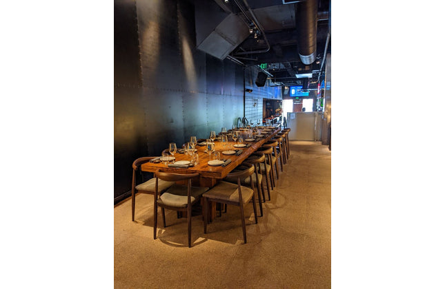 AMKO M5680 Walnut Commercial Grade Restaurant Chair