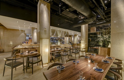 AMKO T20P Plank Black Walnut Live Edge Restaurant Table Top