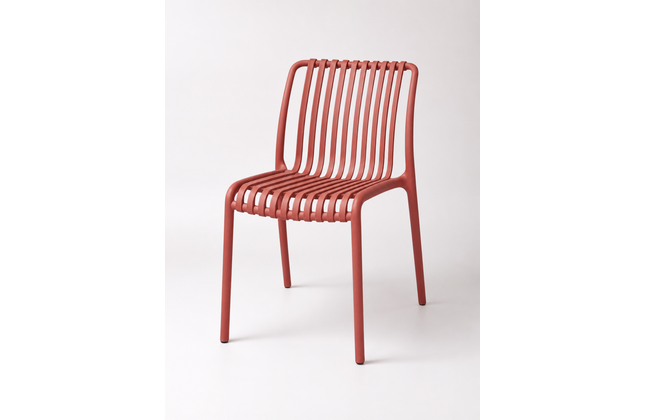 AMKO P136 Brick Commercial Grade Restaurant Durable Plastic Chair