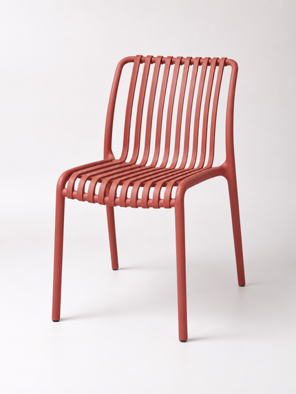 AMKO P136 Brick Commercial Grade Restaurant Durable Plastic Chair