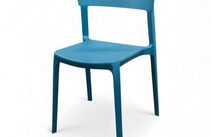 AMKO P148 Teal Blue Commercial Grade Restaurant Durable Plastic Chair