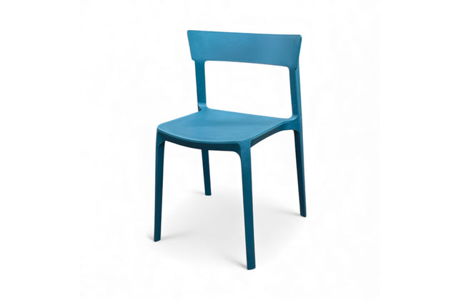 AMKO P148 Teal Blue Commercial Grade Restaurant Durable Plastic Chair