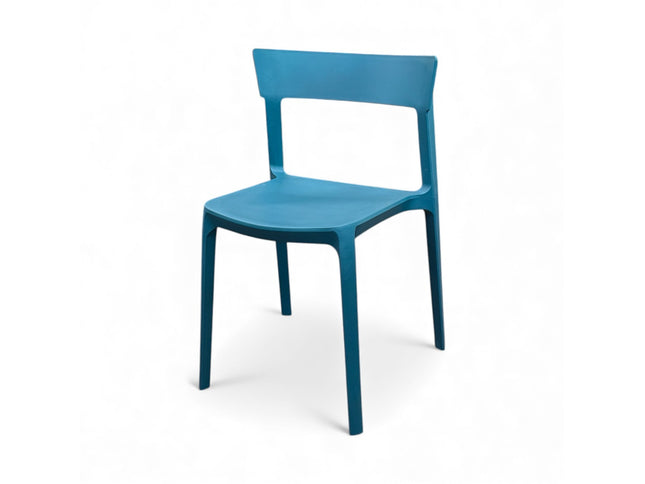 AMKO P148 Teal Blue Commercial Grade Restaurant Durable Plastic Chair