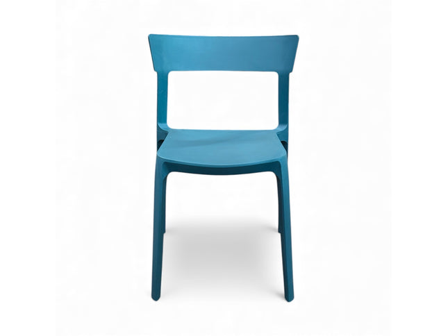 AMKO P148 Teal Blue Commercial Grade Restaurant Durable Plastic Chair