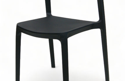 AMKO P148 Black Commercial Grade Restaurant Durable Plastic Chair