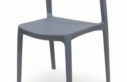 AMKO P148 Gray Commercial Grade Restaurant Durable Plastic Chair