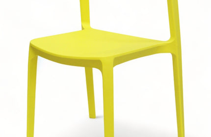AMKO P148 Yellow Commercial Grade Restaurant Durable Plastic Chair