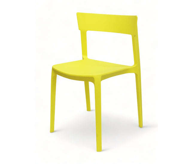 AMKO P148 Yellow Commercial Grade Restaurant Durable Plastic Chair