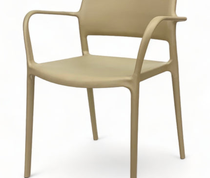 AMKO P157A Commercial Grade Restaurant Durable Plastic Arm Chair