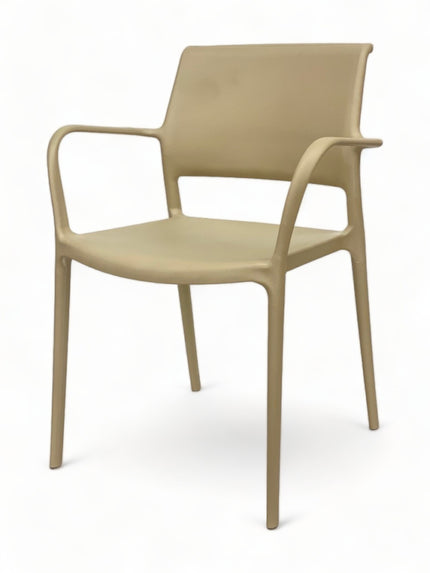 AMKO P157A Commercial Grade Restaurant Durable Plastic Arm Chair