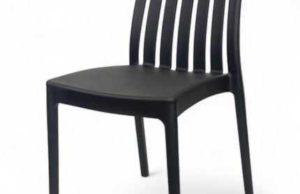 AMKO P180 Black Commercial Grade Restaurant Durable Plastic Chair