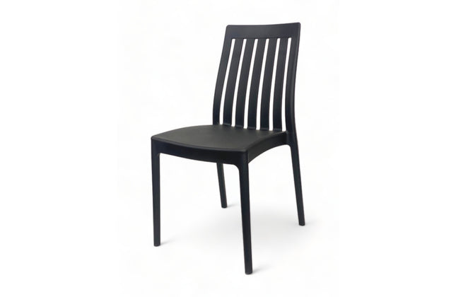 AMKO P180 Black Commercial Grade Restaurant Durable Plastic Chair