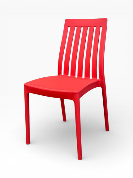 AMKO P180 Red Commercial Grade Restaurant Durable Plastic Chair