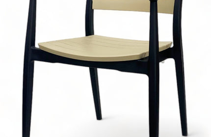 AMKO P198A Commercial Grade Restaurant Durable Plastic Arm Chair