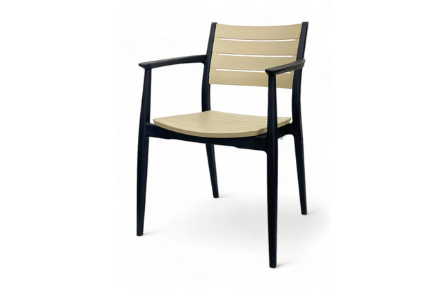 AMKO P198A Commercial Grade Restaurant Durable Plastic Arm Chair