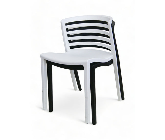 AMKO P624 White Commercial Grade Restaurant Durable Plastic Chair