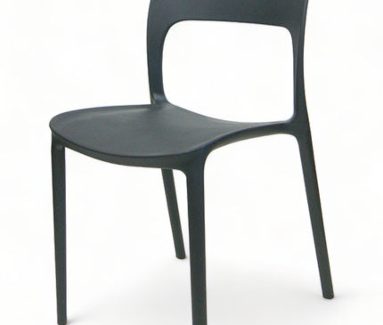 AMKO P633 Black Commercial Grade Restaurant Durable Plastic Chair