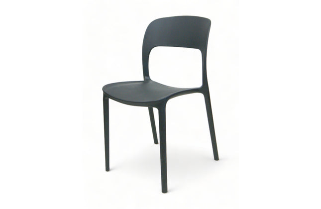 AMKO P633 Black Commercial Grade Restaurant Durable Plastic Chair