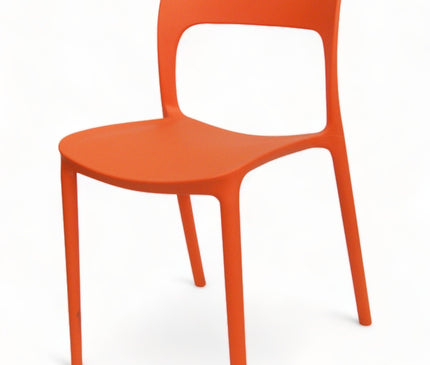 AMKO P633 Orange Commercial Grade Restaurant Durable Plastic Chair