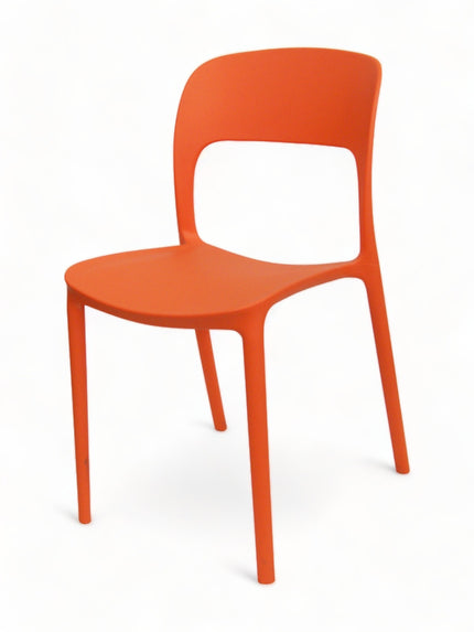AMKO P633 Orange Commercial Grade Restaurant Durable Plastic Chair