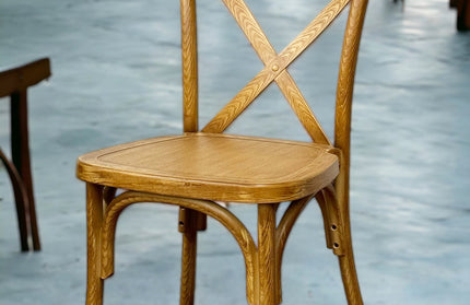 AMKO P753 Commercial Grade Restaurant Durable Plastic X-Back Chair