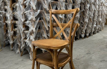 AMKO P753 Commercial Grade Restaurant Durable Plastic X-Back Chair