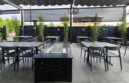 AMKO P148 Gray Commercial Grade Restaurant Durable Plastic Chair