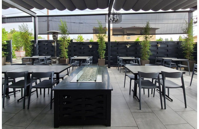 AMKO P148 Gray Commercial Grade Restaurant Durable Plastic Chair