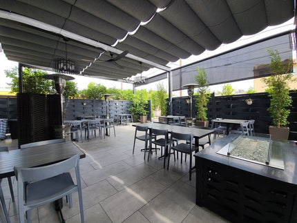 AMKO P148 Gray Commercial Grade Restaurant Durable Plastic Chair