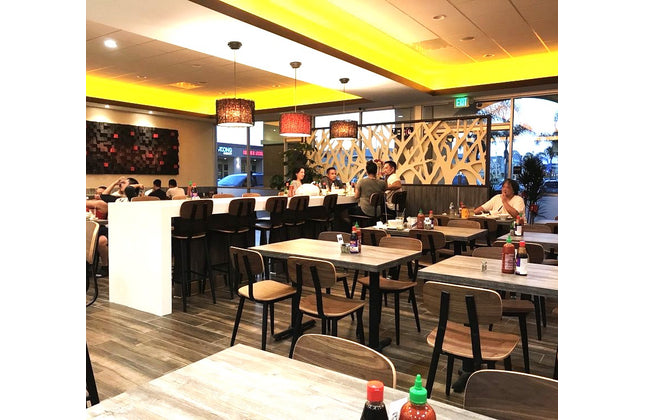 AMKO M7775 Black Walnut Metal Commercial Grade Restaurant Chair