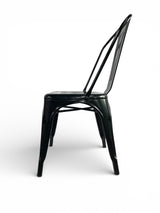 AMKO M7781 Black Outdoor Commercial Grade Restaurant Chair