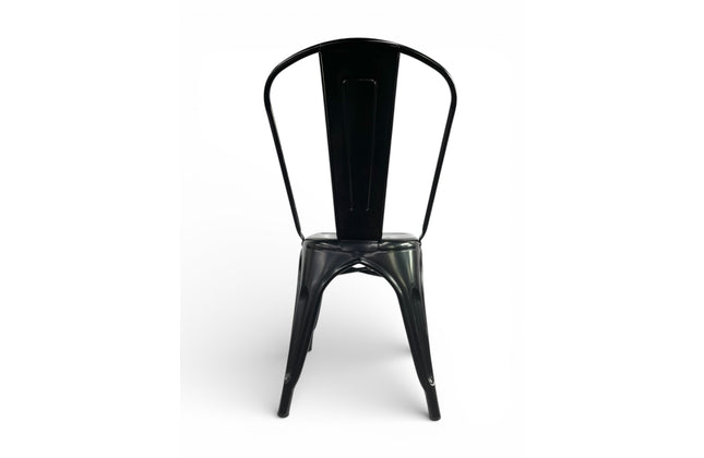 AMKO M7781 Black Outdoor Commercial Grade Restaurant Chair