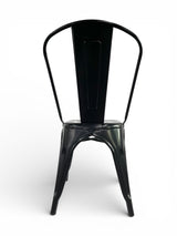 AMKO M7781 Black Outdoor Commercial Grade Restaurant Chair