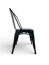 AMKO M7781 Black Outdoor Commercial Grade Restaurant Chair