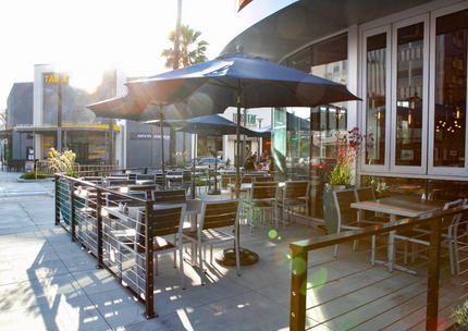 AMKO 543SG Espresso Aluminum Commercial Grade Restaurant Chair