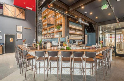 AMKO M5641BS Brown Commercial Grade Restaurant Barstool