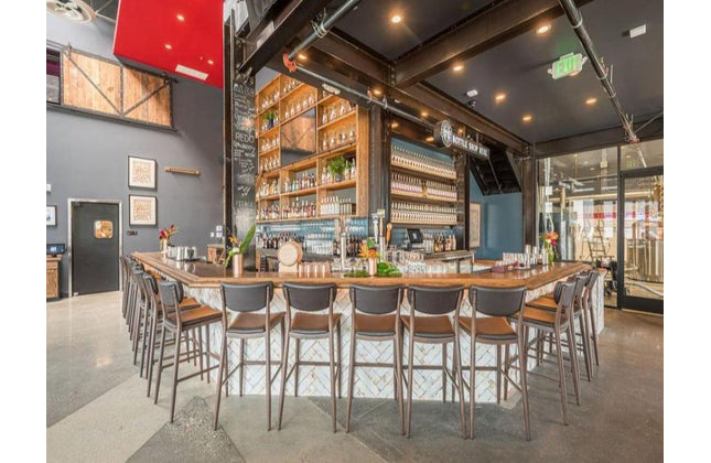 AMKO M5641BS Brown Commercial Grade Restaurant Barstool