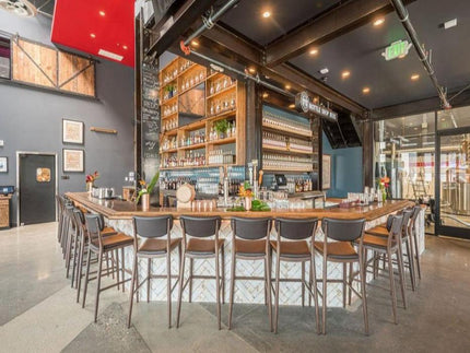 AMKO M5641BS Brown Commercial Grade Restaurant Barstool