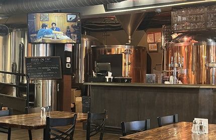 AMKO T64 Ashwood Carbonized Medium Dark Butcher Block Restaurant Table Top